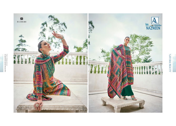 Nazneen By Alok Suit Printed Pashmina Dress Material